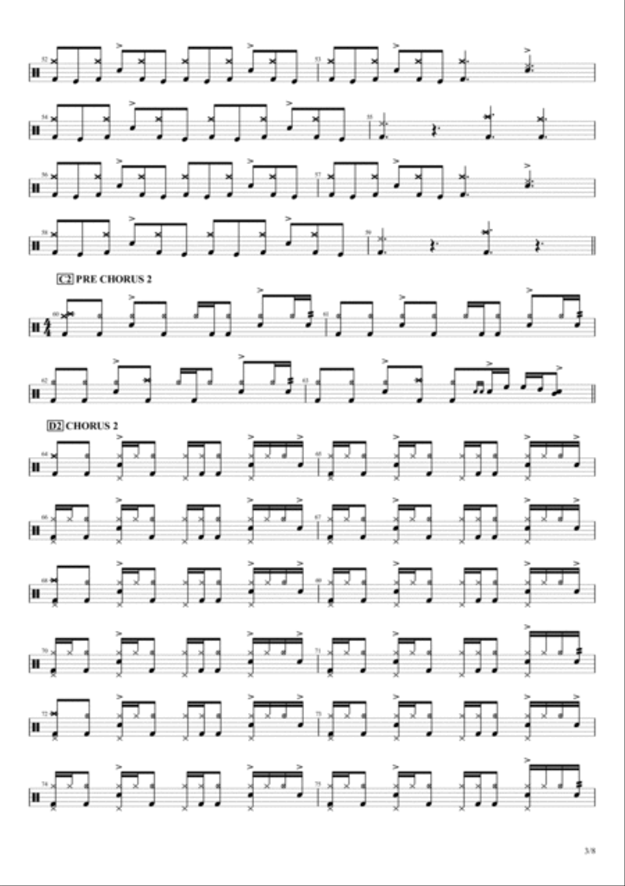 B.y.o.b. Drum Set scores gallery preview page 3