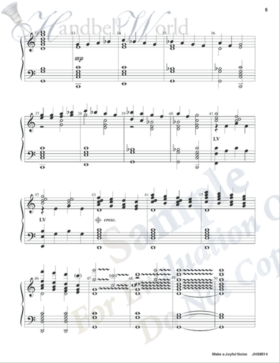 Make a Joyful Noise 5-Octaves scores gallery preview page 4