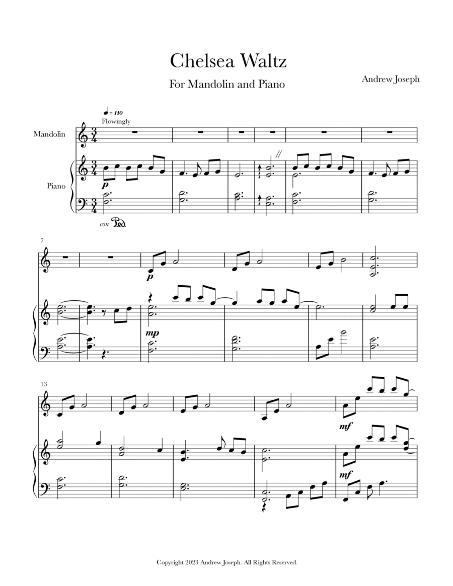 Chelsea Waltz Chamber Music scores gallery preview page 1