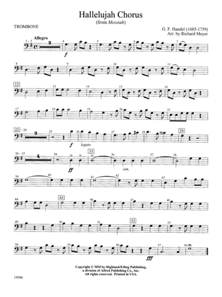 Hallelujah Chorus from Messiah: 1st Trombone