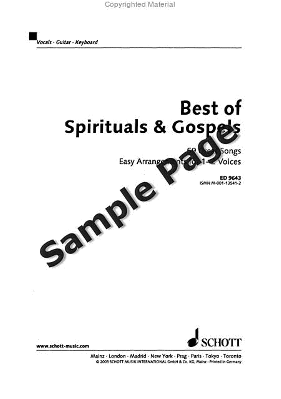 Best of Spirituals & Gospels Acoustic Guitar scores gallery preview page 2