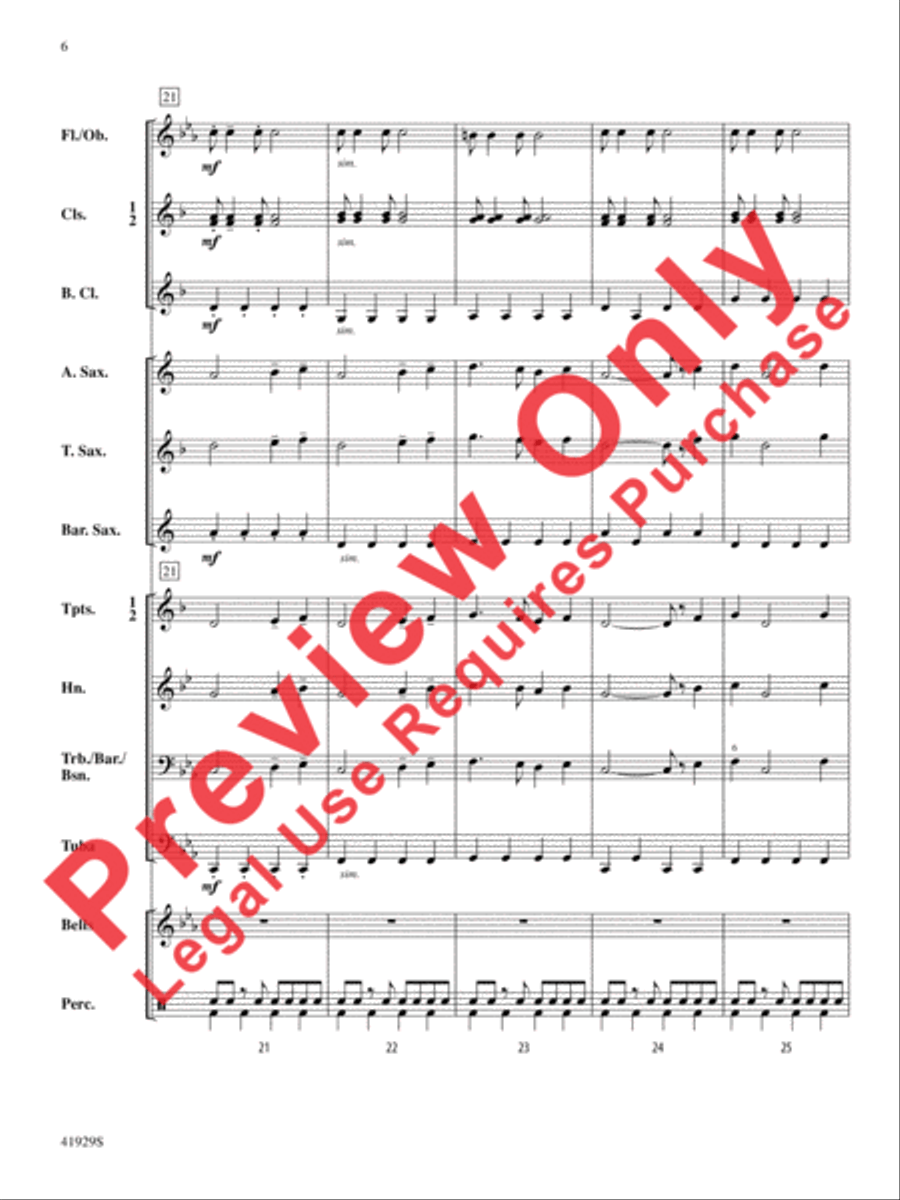 The Collegiate Concert Band scores gallery preview page 7