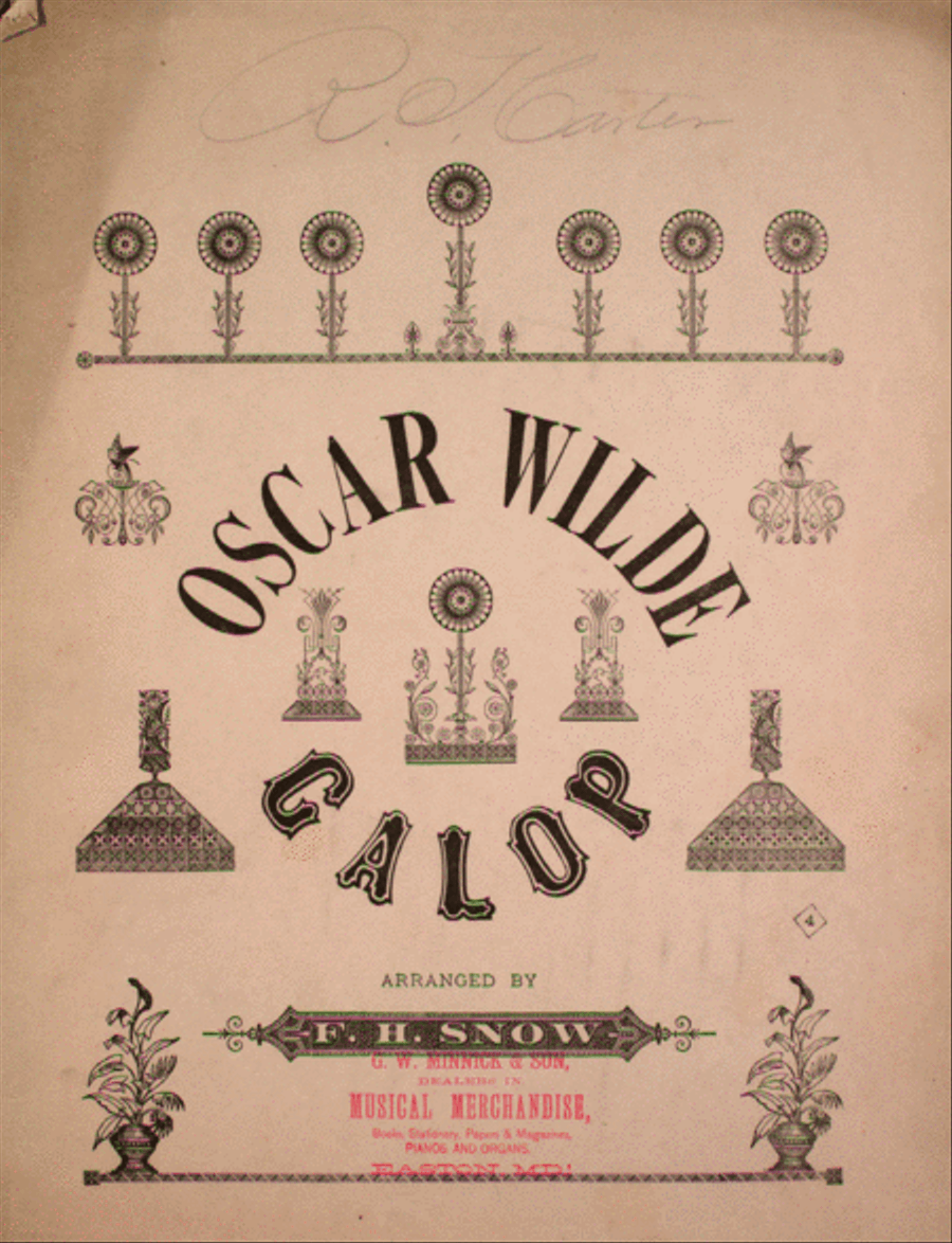 Oscar Wilde Galop Piano Solo scores gallery preview page 1