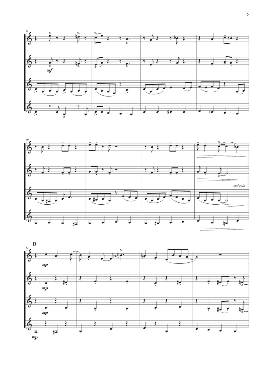 A Holly Jolly Christmas A Holly Jolly Christmas Woodwind Quartet scores gallery preview page 6