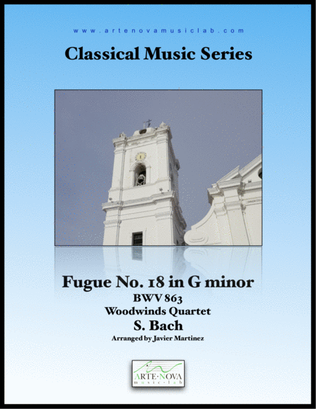 Fugue No. 18 in G minor BWV 863 - Woodwinds Quartet