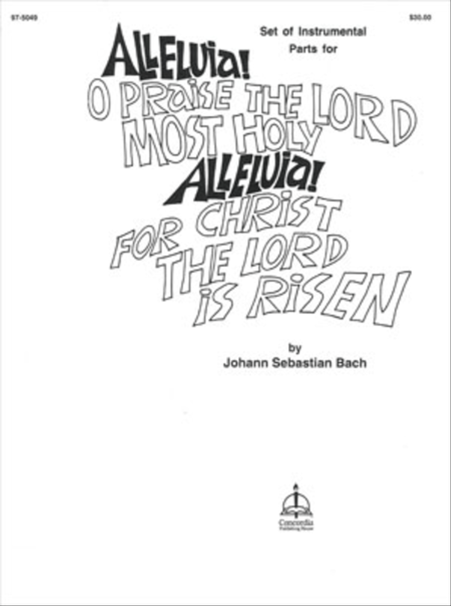 Alleluia! For Christ the Lord Is Risen / Alleluia! O Praise the Lord Most Holy (Instrumental Parts) Orchestra scores gallery preview page 1