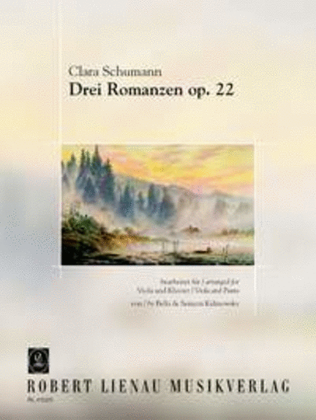 Book cover for Three Romances op. 22