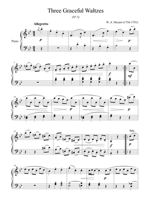 Three Graceful Waltzes (Nº 3) - for piano solo