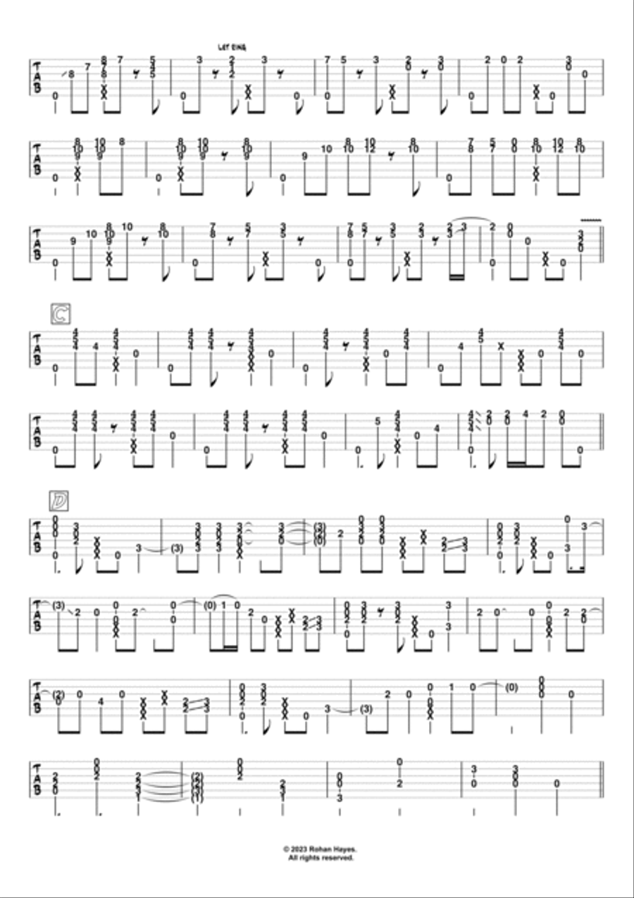 Stinkfist Guitar Solo scores gallery preview page 3