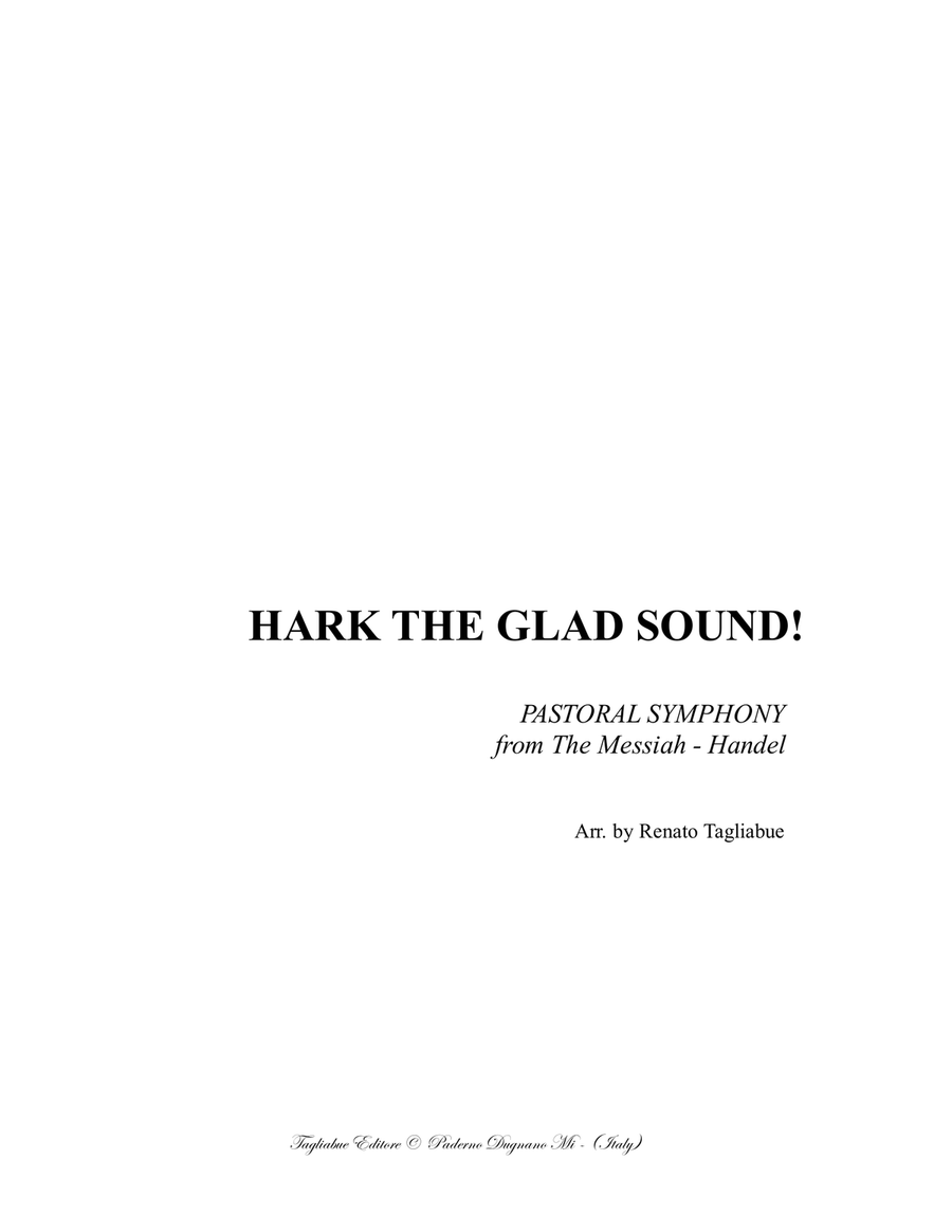 PASTORAL SYMPHONY from The Messiah - Arr. for SAB Choir and Organ - English Lyrics 3-Part scores gallery preview page 1