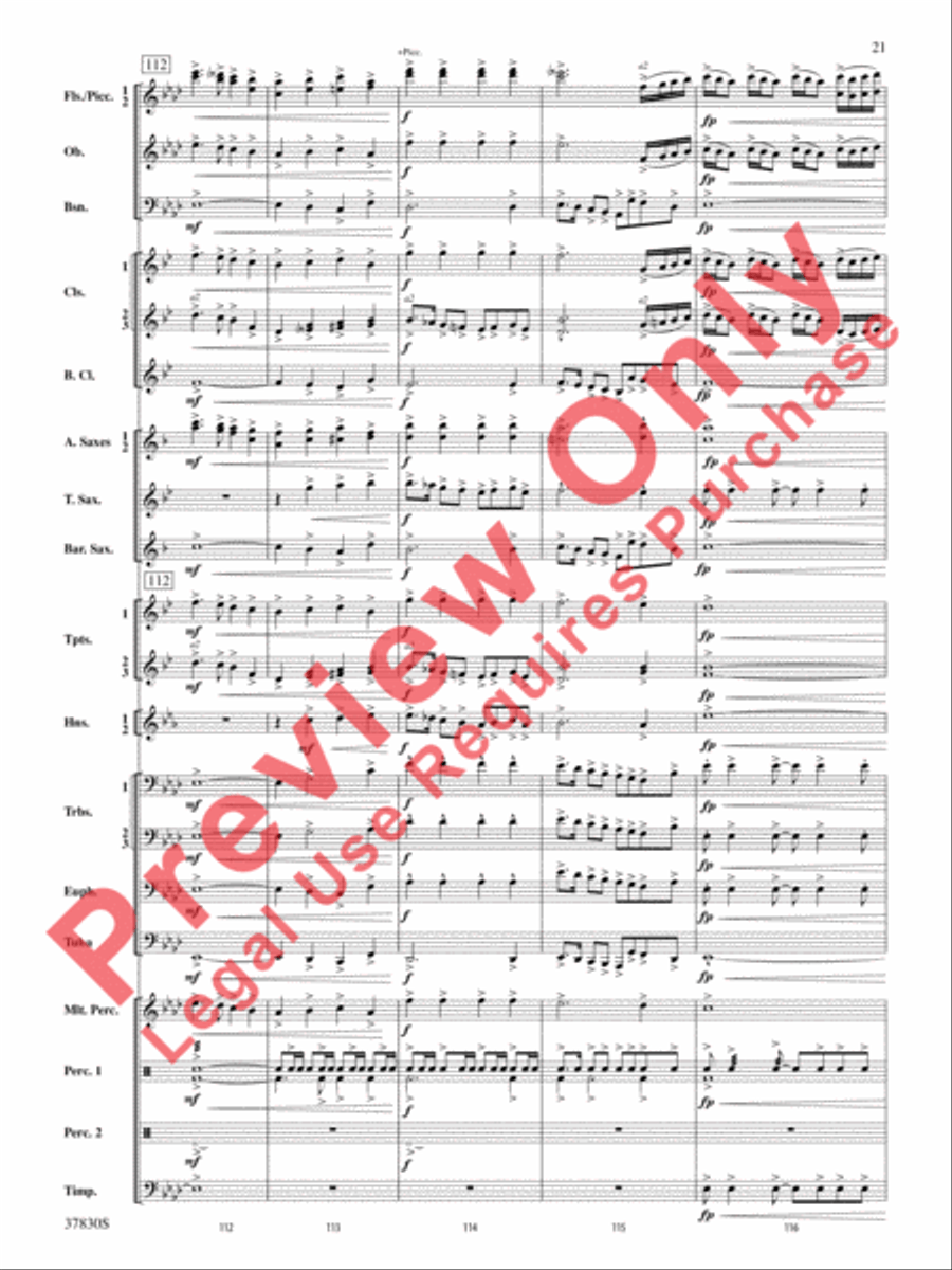 Yuletide Tapestry Yuletide Tapestry Concert Band scores gallery preview page 22