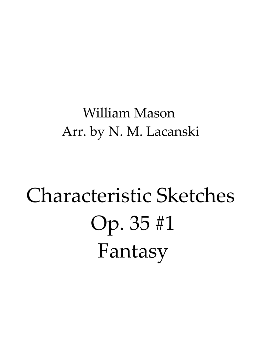Characteristic Sketches Op. 35 #1 Fantasy image number null