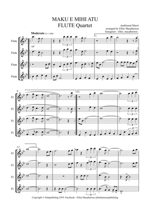 Flute Quartet - "Maku e mihi atu"