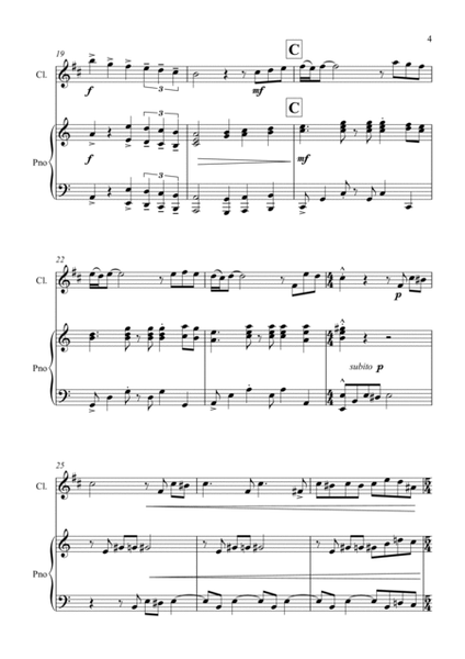 Fur Elise - a Jazz Arrangement for Clarinet and Piano image number null