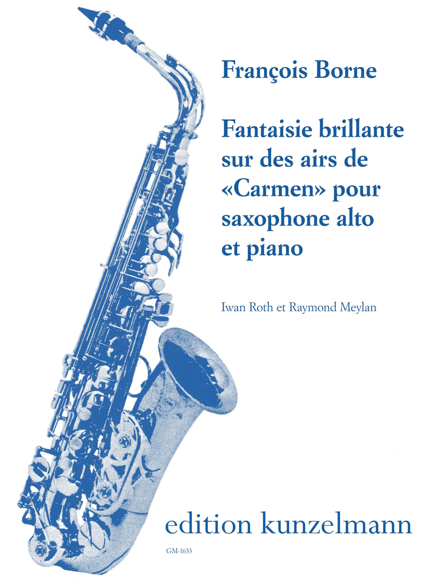 Fantaisie brillante sur des airs de 'Carmen' for saxophone and piano Alto Saxophone scores gallery preview page 1