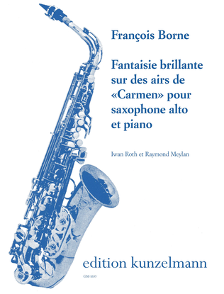 Book cover for Fantaisie brillante sur des airs de 'Carmen' for saxophone and piano