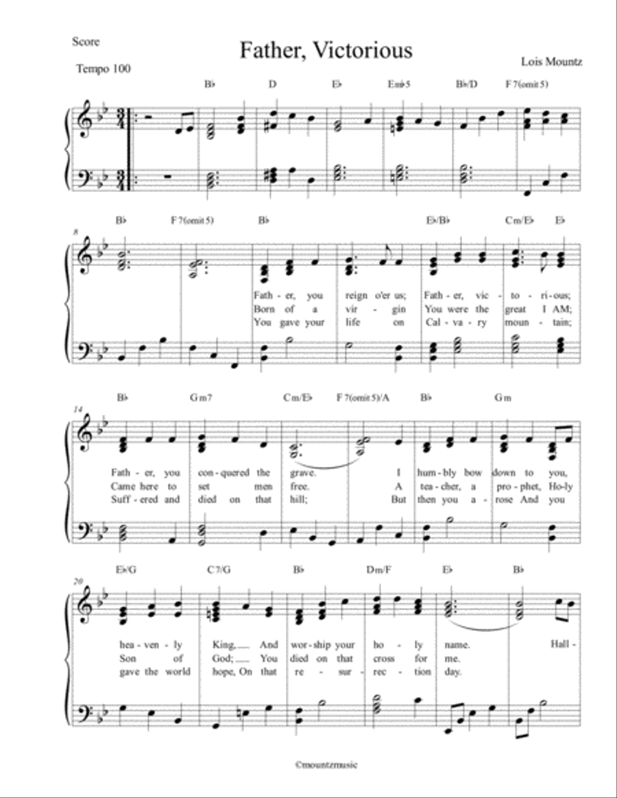 Father, Victorious Father, Victorious Voice scores gallery preview page 2