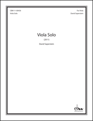 Book cover for Viola Solo