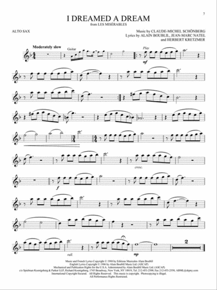 Songs from A Star Is Born, La La Land, The Greatest Showman, and More Movie Musicals Alto Saxophone scores gallery preview page 5