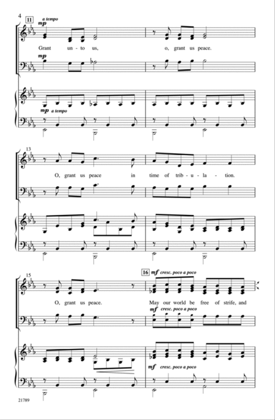 Song of Peace Song of Peace 3-Part scores gallery preview page 4