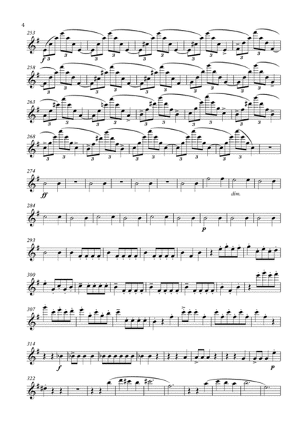 Dernière danse (Intermediate Level, Alto Sax) (Kyo) - Saxophone Sheet Music