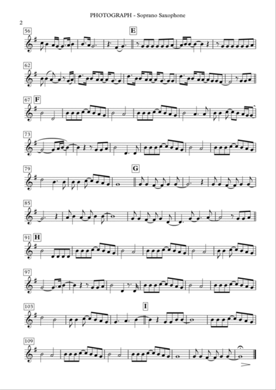 Photograph Photograph Soprano Saxophone scores gallery preview page 3