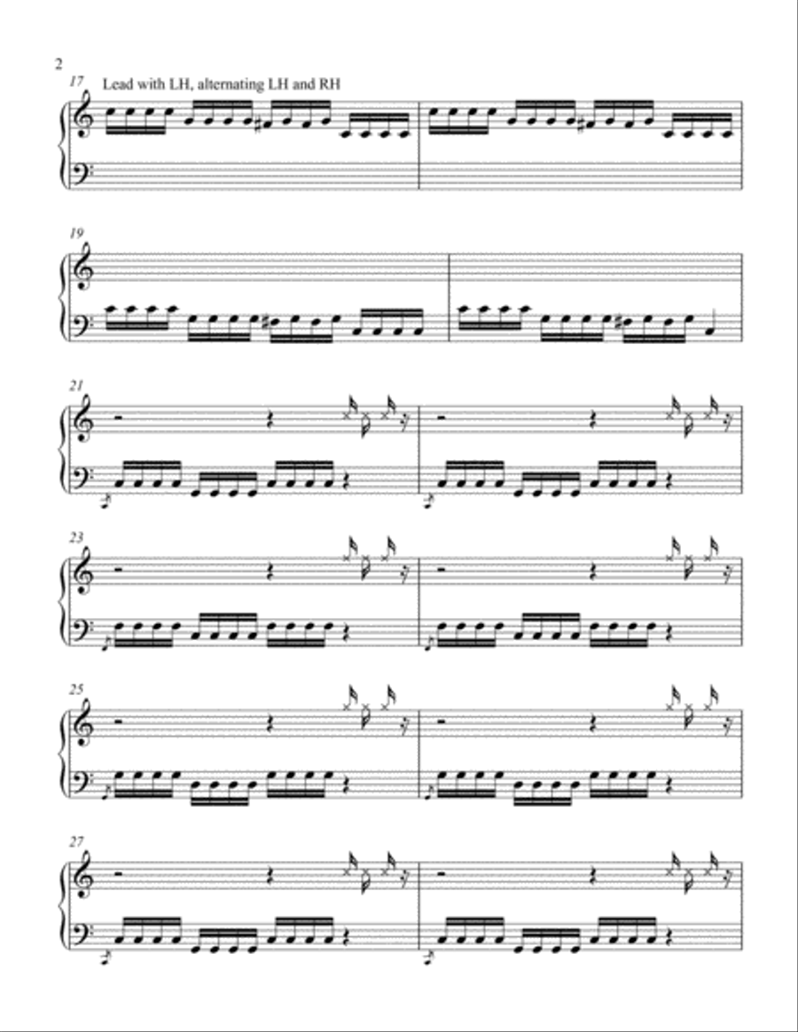 Train Wreck Toccata Piano Solo scores gallery preview page 2