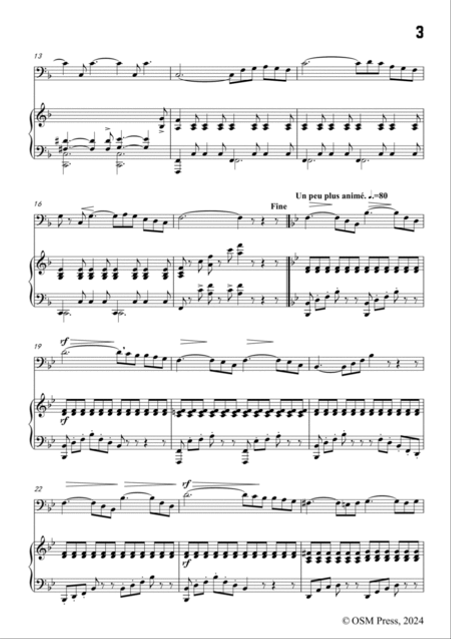 G. Concone-Vocal Exercise No.36,for Contralto(or Bass) and Piano Piano scores gallery preview page 3