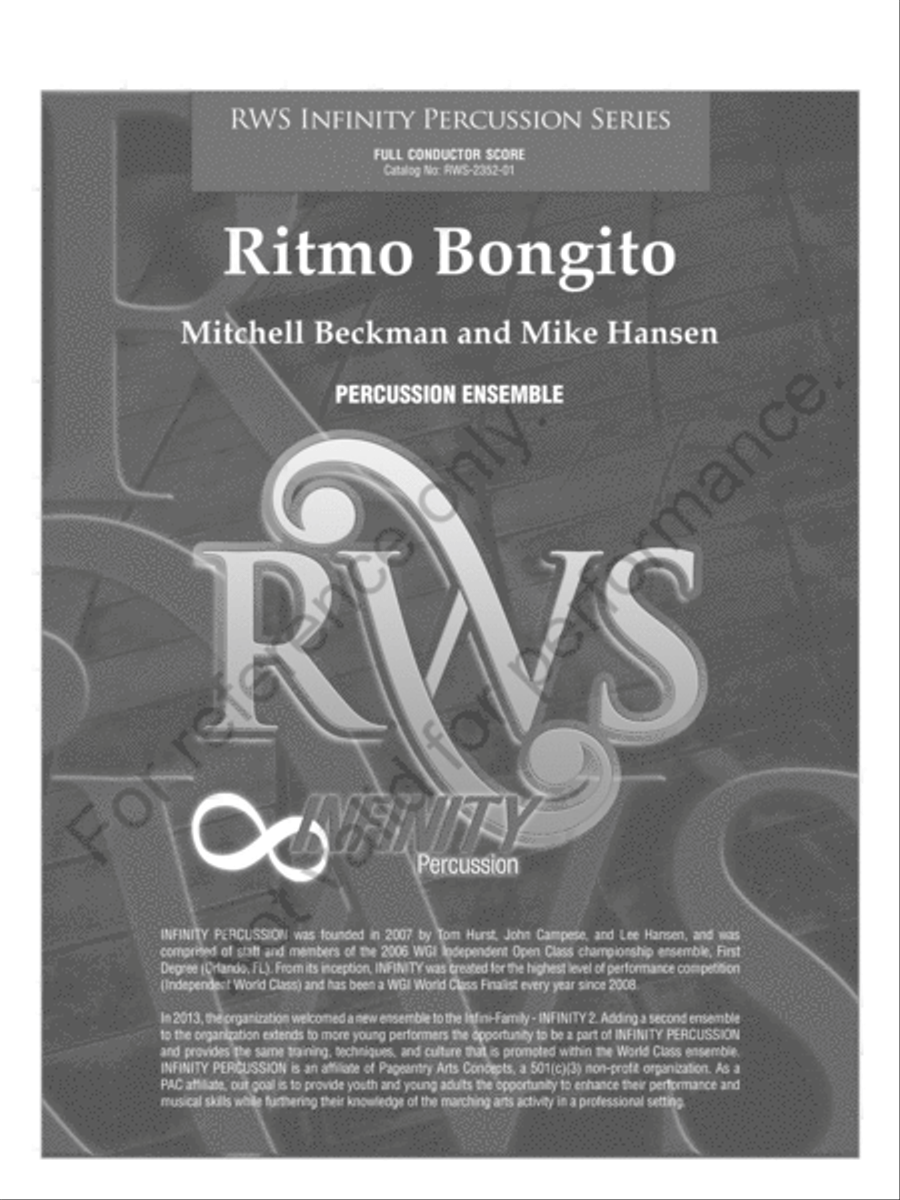 Ritmo Bongito Ritmo Bongito Percussion Ensemble scores gallery preview page 2