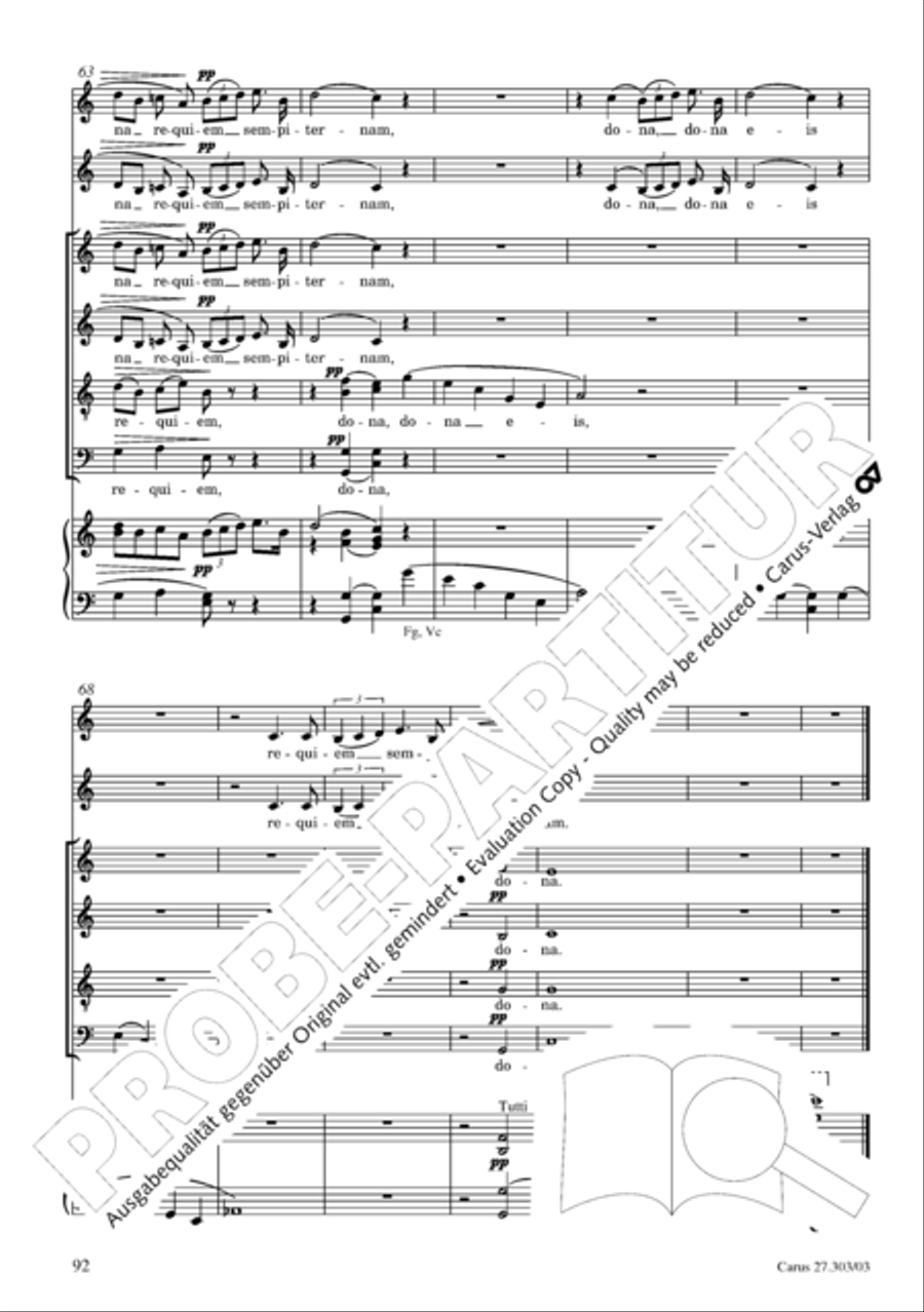 Messa da Requiem 4-Part scores gallery preview page 93