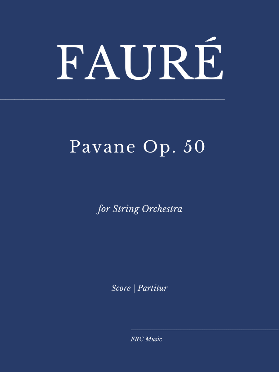 Pavane Op. 50 for String Orchestra String Orchestra scores gallery preview page 1