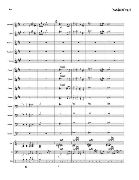 Sun and the Rain Big Band Version- Score and Parts image number null