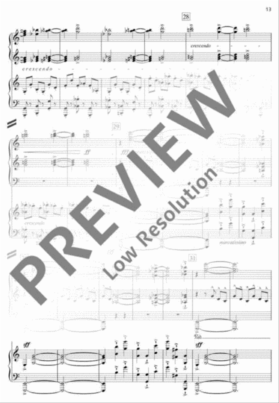Symphony in Three Movements Piano scores gallery preview page 14