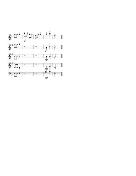 Easy Christmas Medley for Children's Band image number null