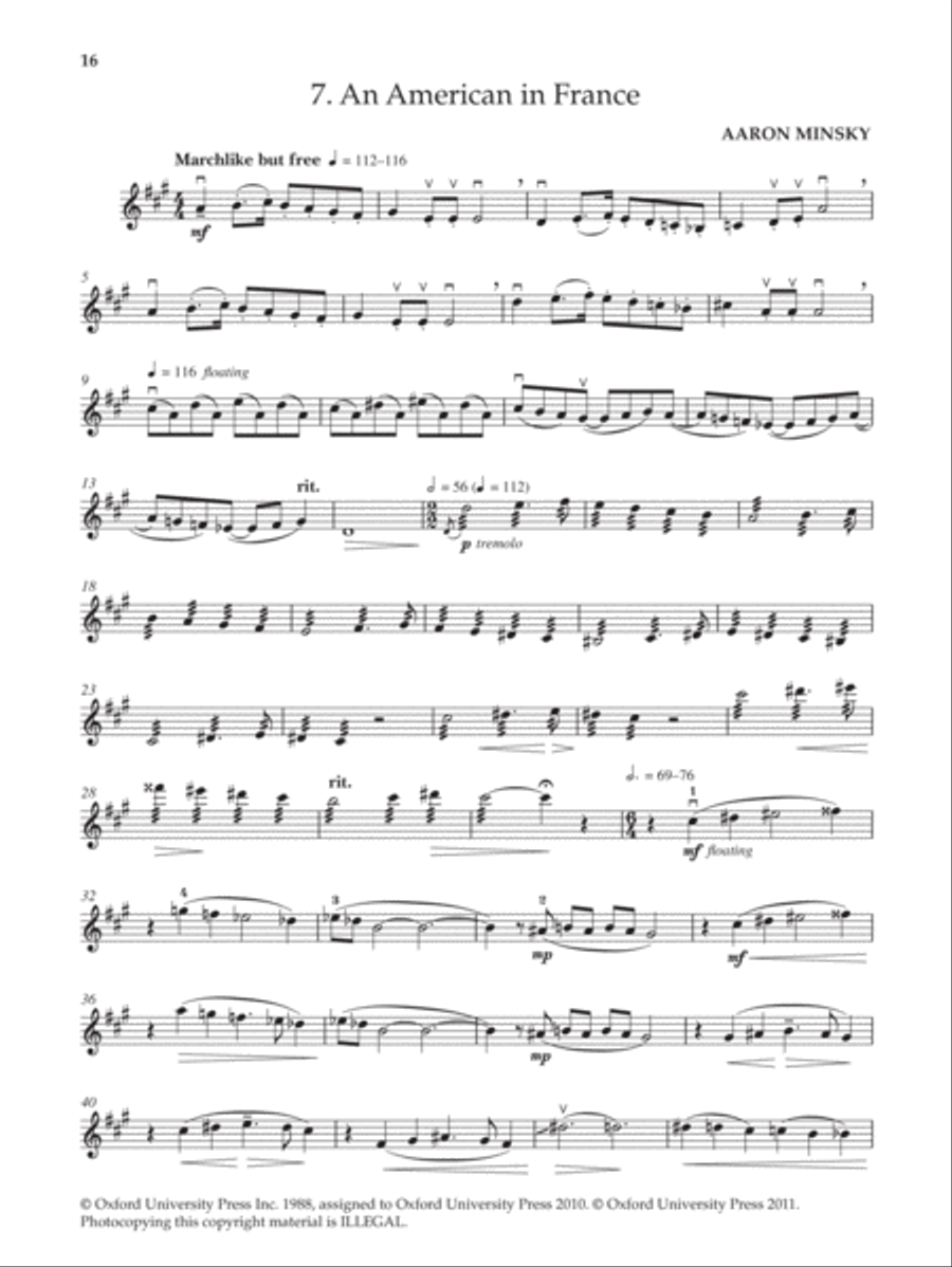 Ten American Violin Etudes Violin Solo scores gallery preview page 4