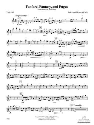 Fanfare, Fantasy, and Fugue: 1st Violin