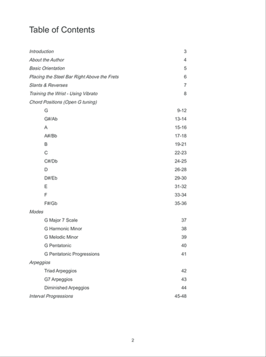 Chords and Scales for Dobro and Lap Steel Guitar