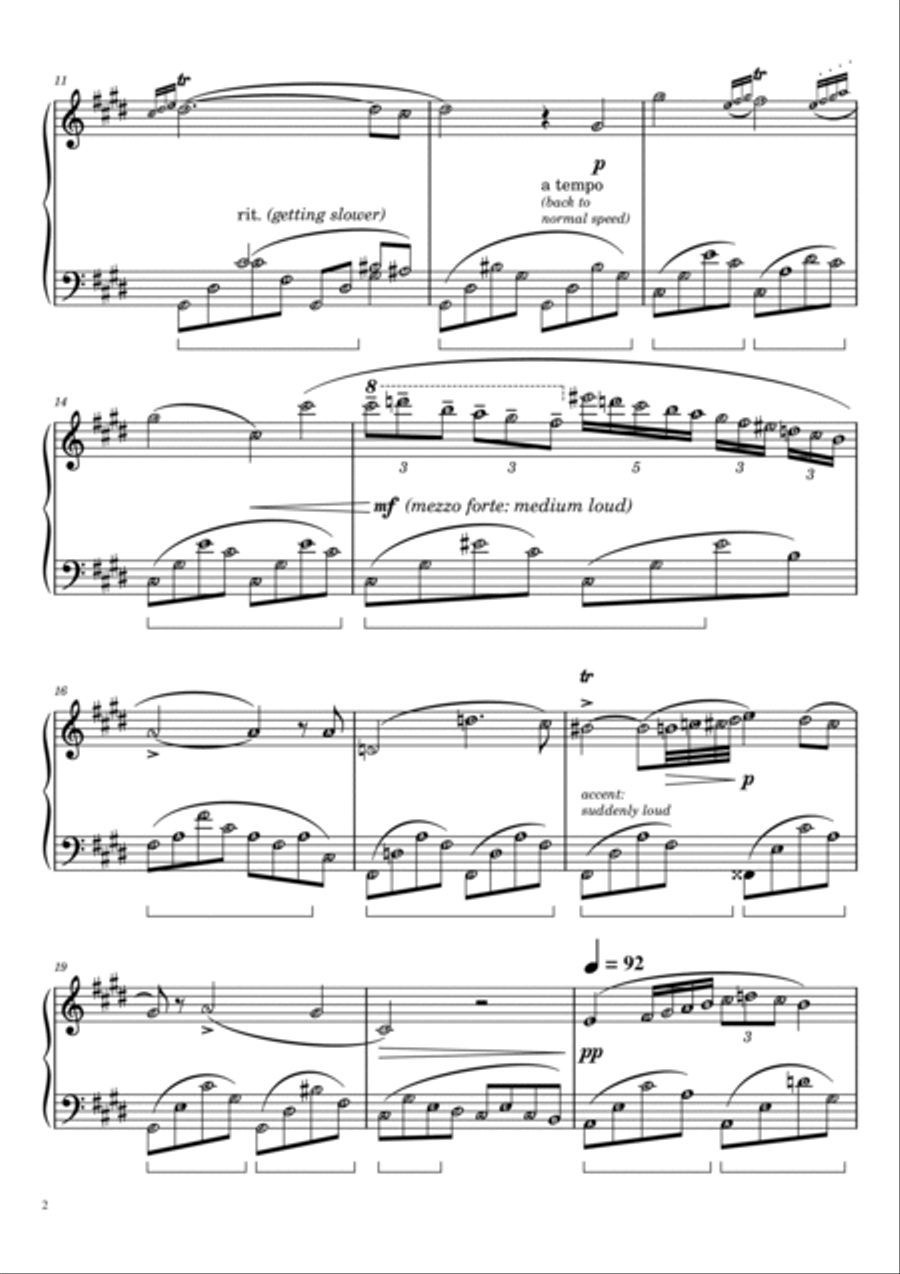 Nocturne in C Sharp Minor Op. 20 Op. Posthumous - Frederic Chopin Piano Solo scores gallery preview page 2
