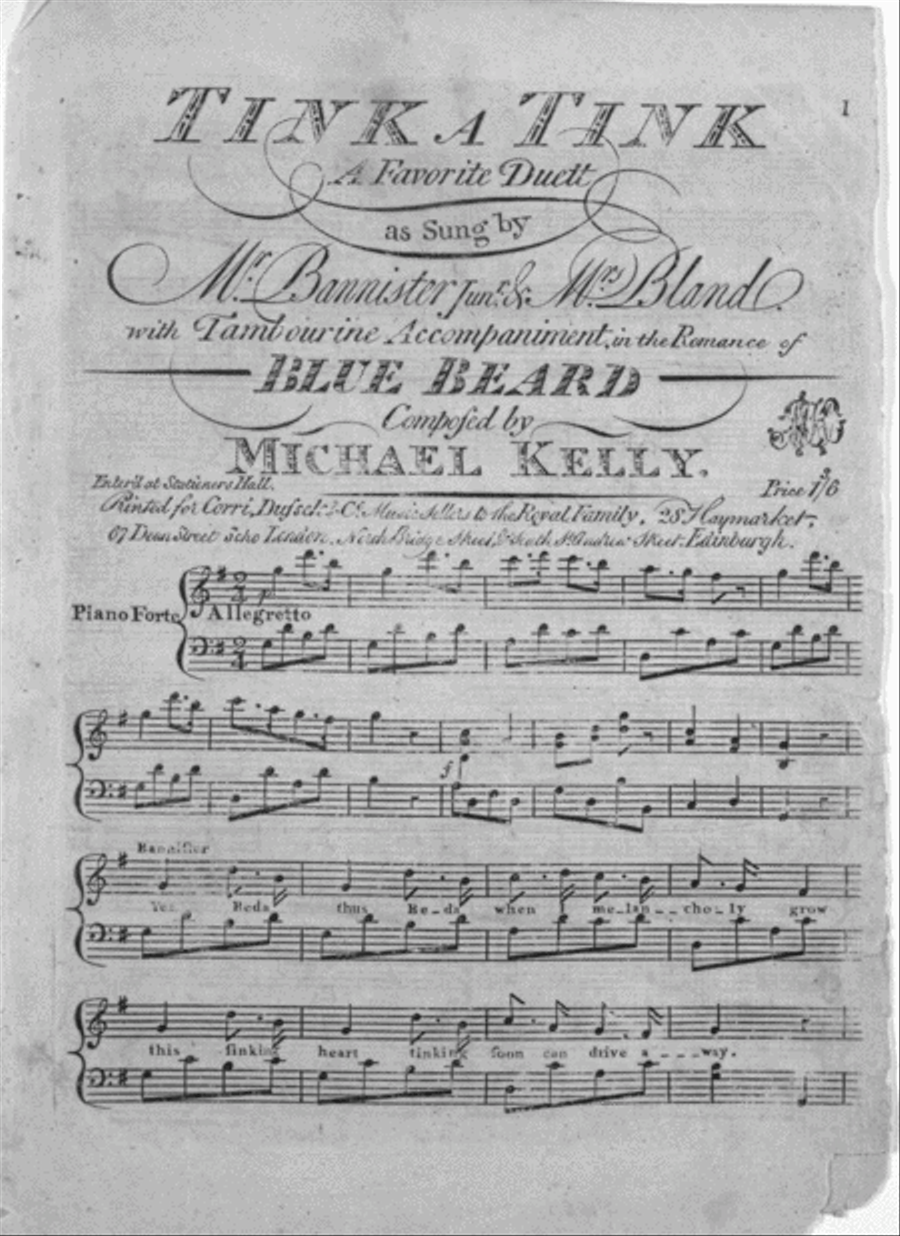 Tink A Tink. A Favorite Duett Voice scores gallery preview page 1