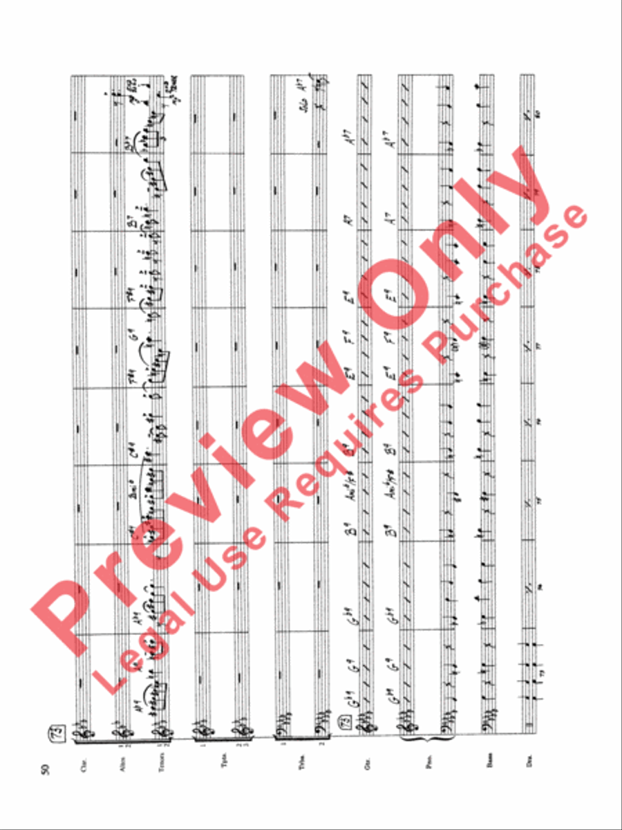 Original Big Band Sounds Big Band scores gallery preview page 51