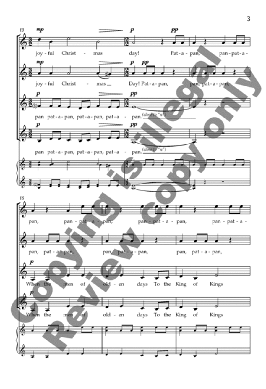 Pat-a-pan SSAA scores gallery preview page 16