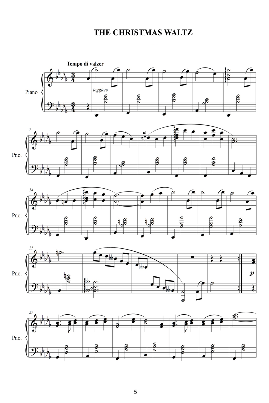 Three Waltzes Voice scores gallery preview page 4