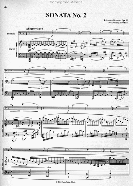 Sonata No. 2 Inf Major, Op. 99