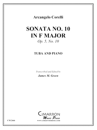 Book cover for Sonata No. 10 in F Major