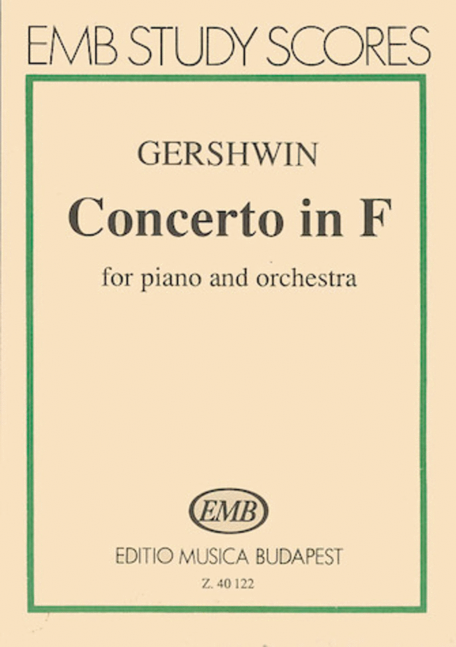 George Gershwin: Concerto in F for Piano and Orchestra