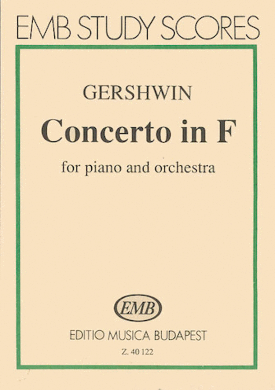Concerto in F for Piano and Orchestra Piano Solo scores gallery preview page 1