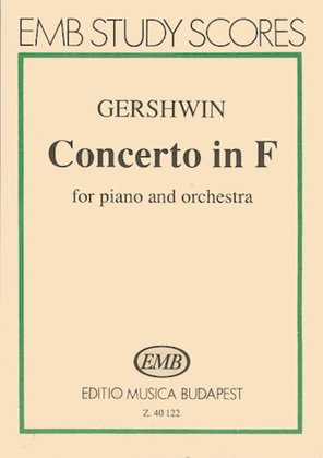 Book cover for Concerto in F for Piano and Orchestra