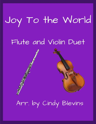 Book cover for Joy To the World, for Flute and Violin