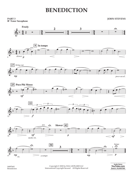 Benediction - Pt.3 - Bb Tenor Saxophone