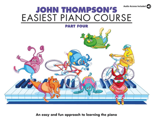 Book cover for John Thompson's Easiest Piano Course 4 & Audio